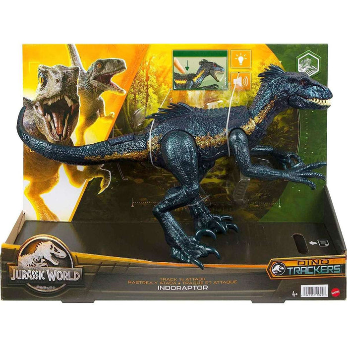 MATTEL Jurassic World Track N' Attack Indoraptor Figure Dinosauro - HKY11
