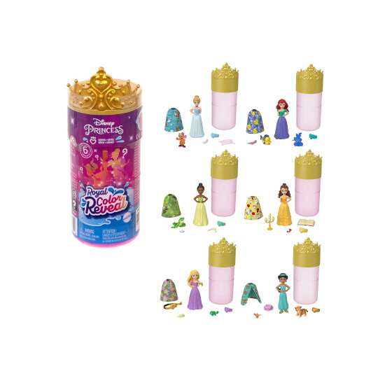MATTEL Disney Princess Royal Color Reveal - Personaggio A Sorpresa - HMB69