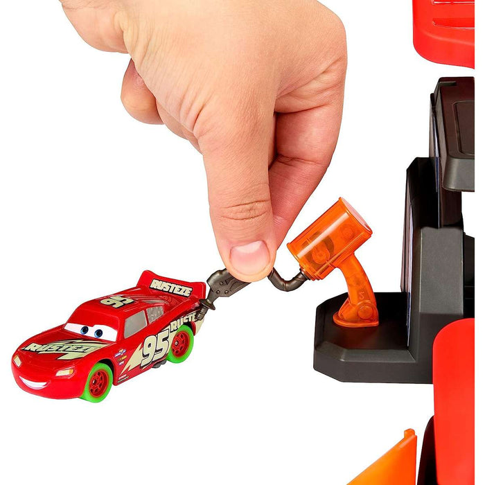 MATTEL Cars Pista Fluo Incrociata Kdfall Glow - HPD80