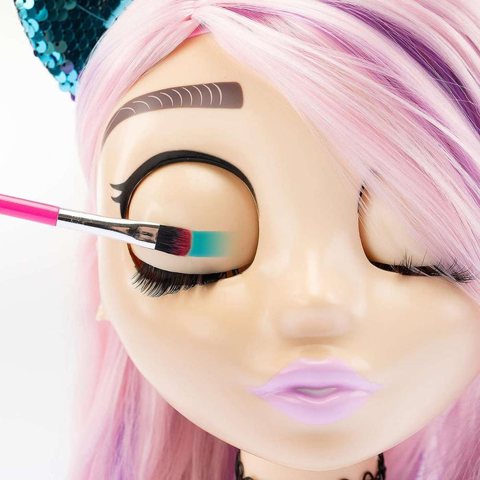 NICE Influencer Make Up Doll Beauty And Style Testa Da Truccare E Pett Mornati Paglia