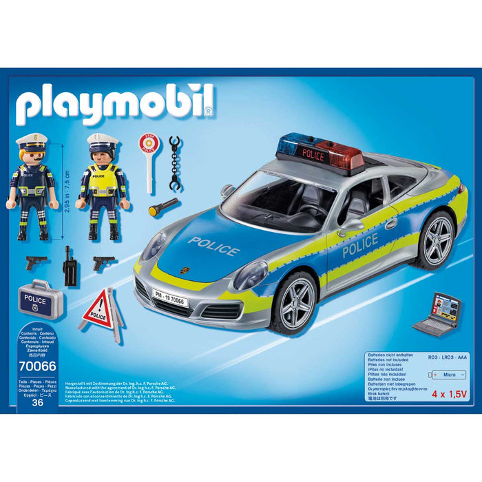PLAYMOBIL Porsche 911 Carrera 4S Police - Int'L - 70066