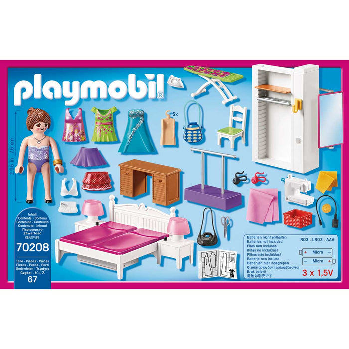 PLAYMOBIL Camera Da Letto Con Angolo Per Cucito - 70208