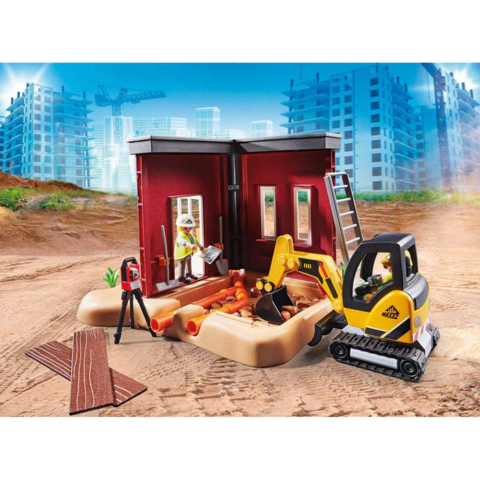 PLAYMOBIL Mini Escavatore Con Cantiere - 70443