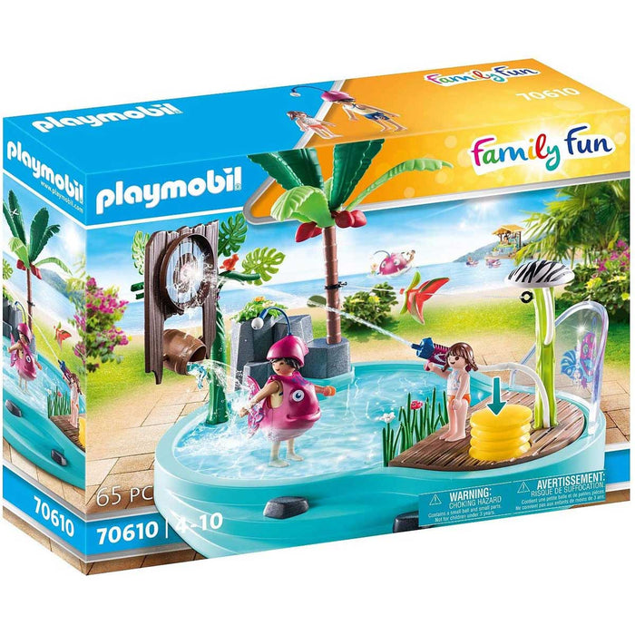 PLAYMOBIL Aquapark Piscina Con Giochi D'Acqua - 70610