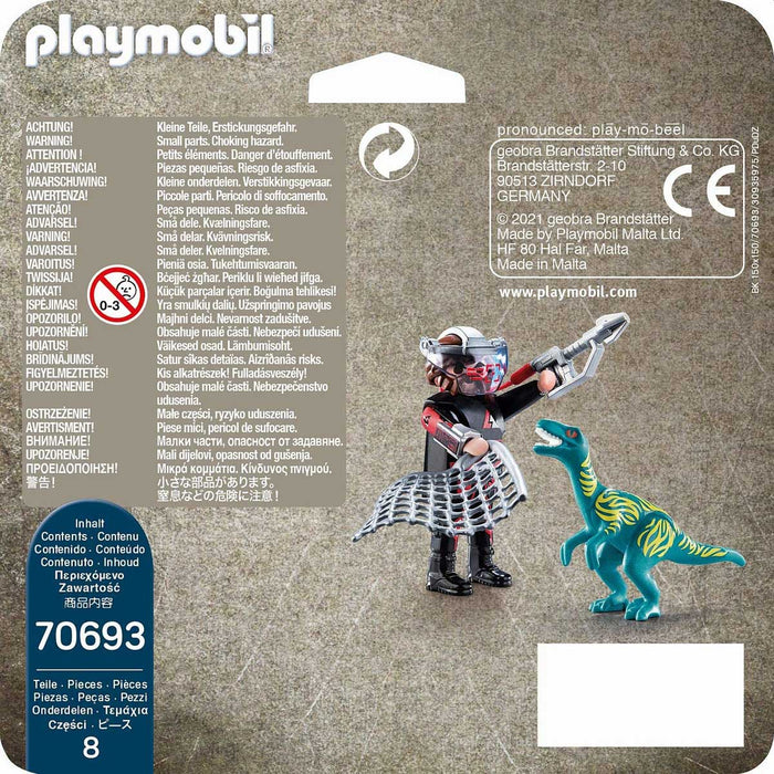 PLAYMOBIL Velociraptor E Cacciatore - 70693