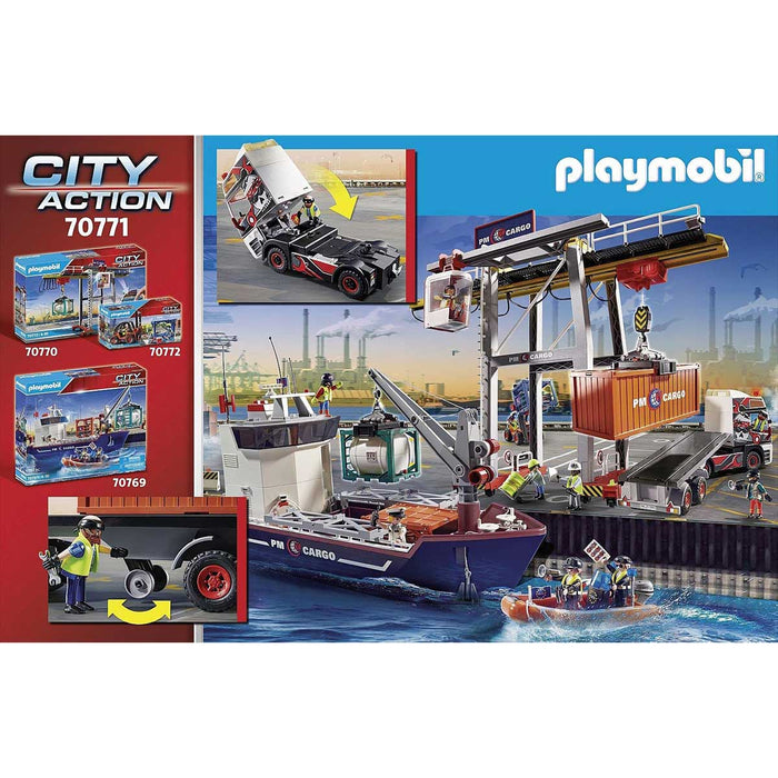 PLAYMOBIL Motrice Con Container - 70771