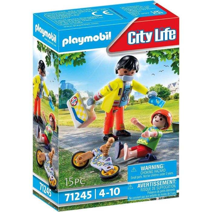 PLAYMOBIL Paramedico Con Bambino - 71245