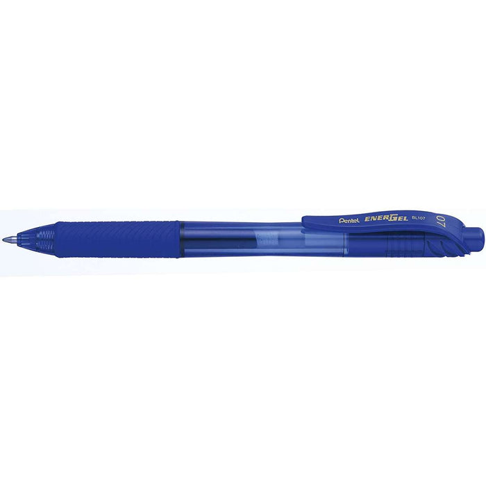 PENTEL Energel X 07 Blu Penna Rollergel A Scatto - BL107-CX