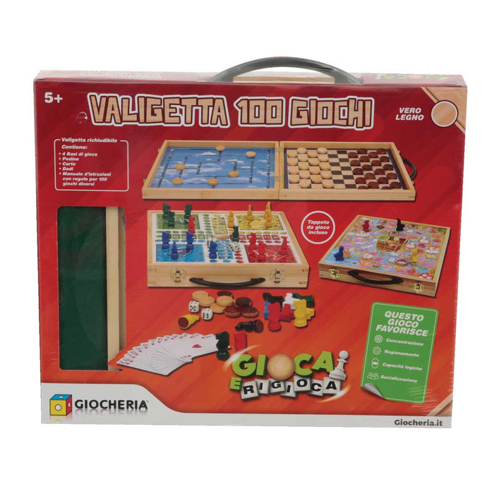 GIOCHERIA 100 Giochi In Legno - GGI190034