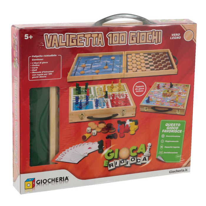 GIOCHERIA 100 Giochi In Legno - GGI190034