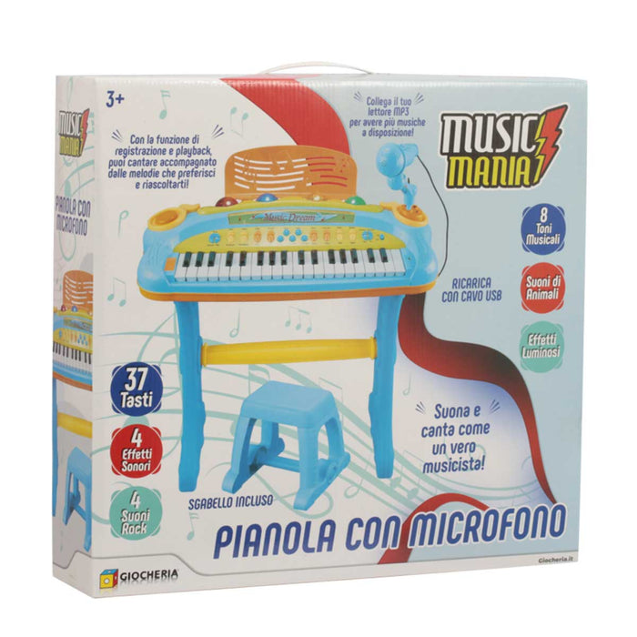 GIOCHERIA Tastiera Microfono E Sgabello - GGI210137