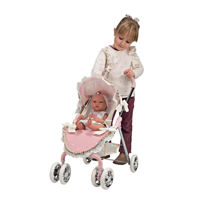 Passeggino Giocattolo Per Bambole Ragazze - 18.5x30x42 Cm, Realistico, In PP, Per Giochi Di Ruolo