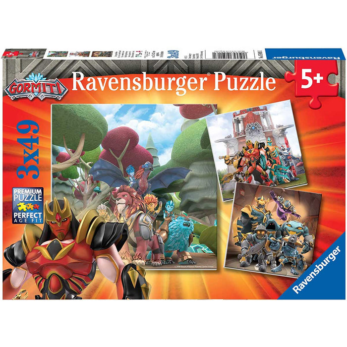 RAVENSBURGER Gormiti Puzzle 3X49 Pezzi - 05016