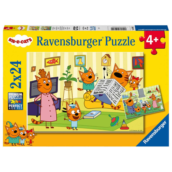 RAVENSBURGER Kid E Cats Puzzle 2X24 - 05080 2