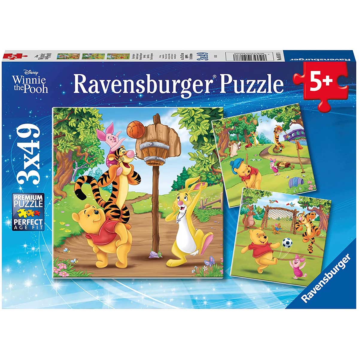 RAVENSBURGER Puzzle 3X49 Pezzi Winnie The Pooh - 05187 — Mornati Paglia