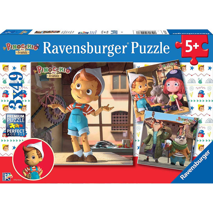 RAVENSBURGER Puzzle 3X49 Pezzi Pinocchio - 05567