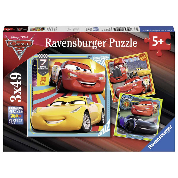 RAVENSBURGER Cars 3 Puzzle 3X49 Pezzi - 08015