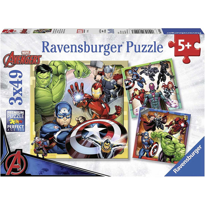 RAVENSBURGER Avengers Puzzle 3X49 Pezzi - 08040