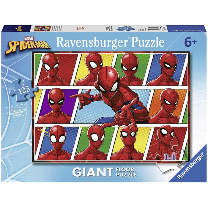 RAVENSBURGER Puzzle 125 Pezzi Pavimento Spiderman - 09790