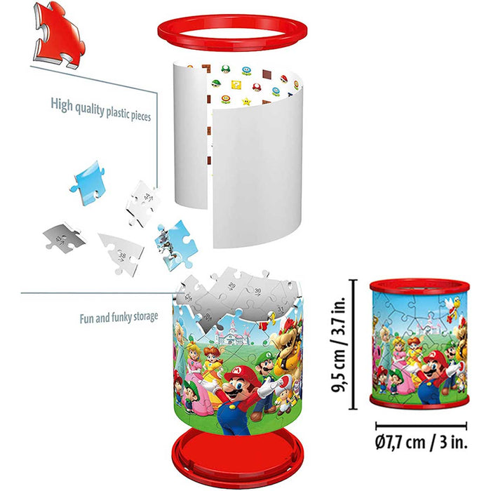RAVENSBURGER Super Mario Puzzle 3D Portapenne - 11255 — Mornati Paglia