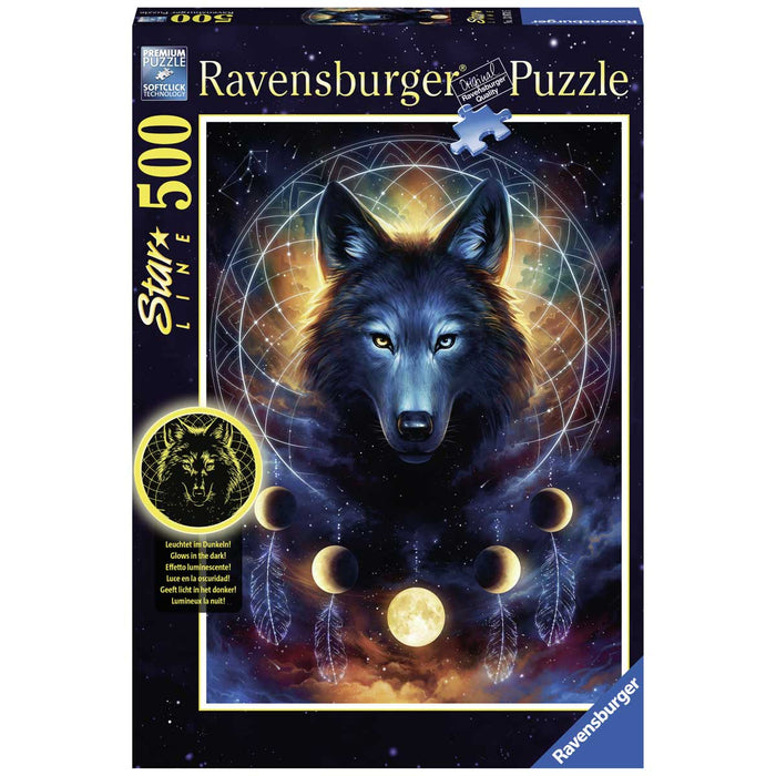 RAVENSBURGER Lupo Splendente Puzzle 500 Pezzi - 13970