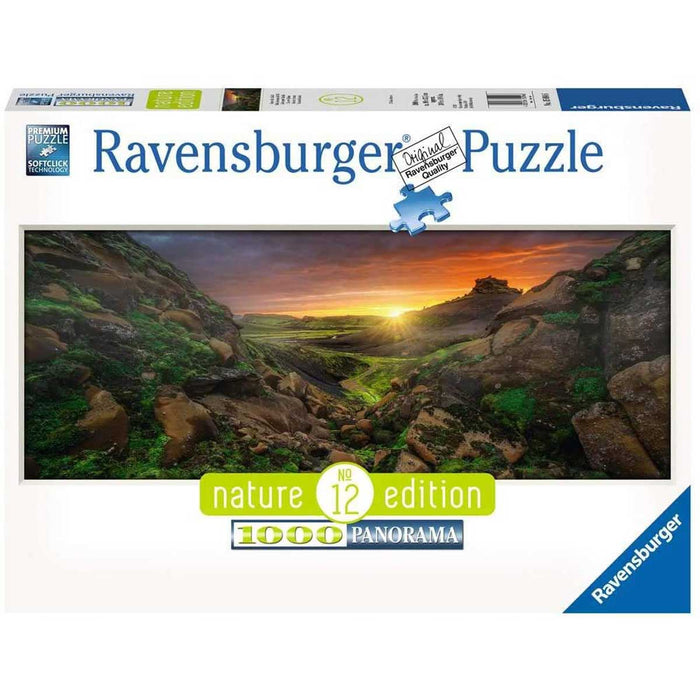 RAVENSBURGER Sole Sopra l’Islanda Puzzle 1000 Pezzi - 15094