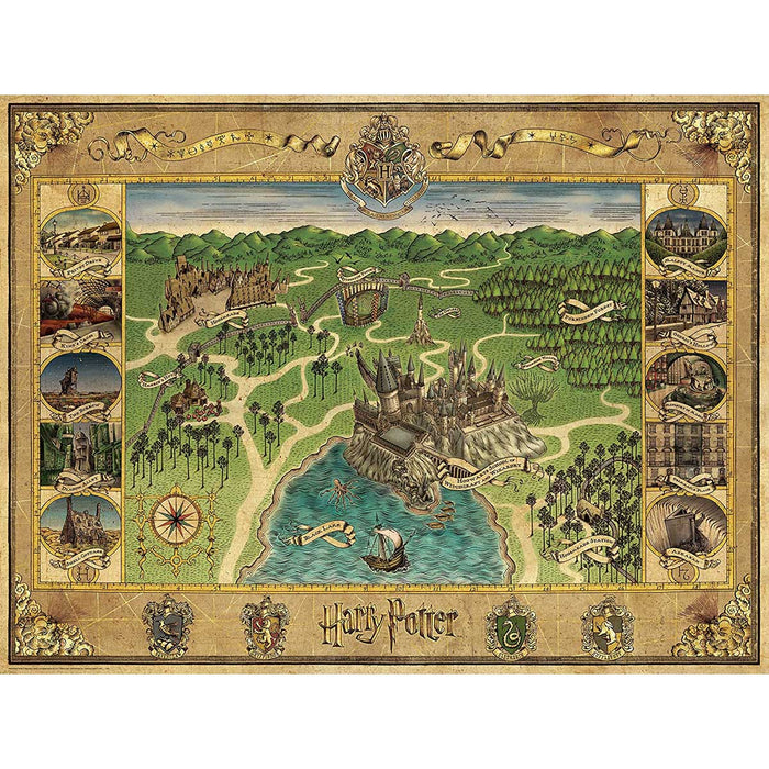 RAVENSBURGER Mappa Di Hogwarts Puzzle 1500 Pezzi - 16599