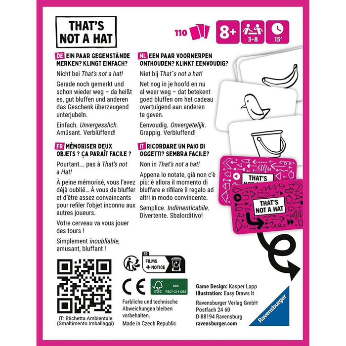 RAVENSBURGER That'S Not A Hat - 20954