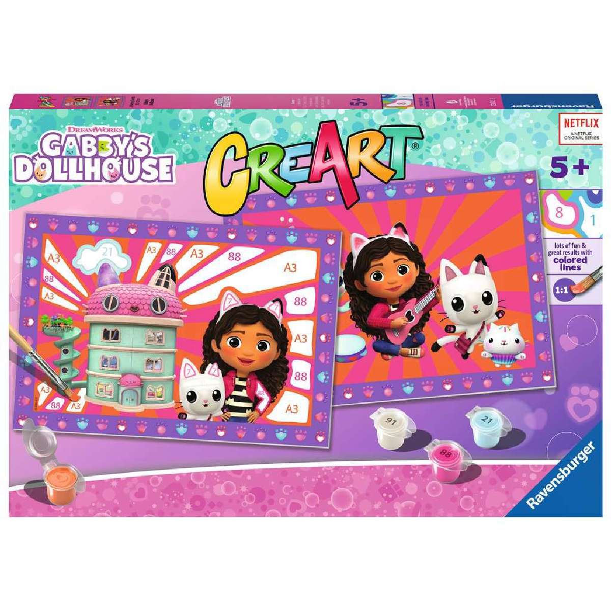 Winning Moves - Monopoly Junior Gabby e la Casa Magica (Gabby's Dollhouse) - Gioco da tavolo - Gioco da tavolo - dai 5 anni - 2 ai 4 giocatori - Versione Francese Winning Moves - Monopoly Junior Gabby e la Casa Magica (Gabby's Dollhouse) - Gioco da tavolo - Gioco da tavolo - dai 5 anni - 2 ai 4 giocatori - Versione Francese