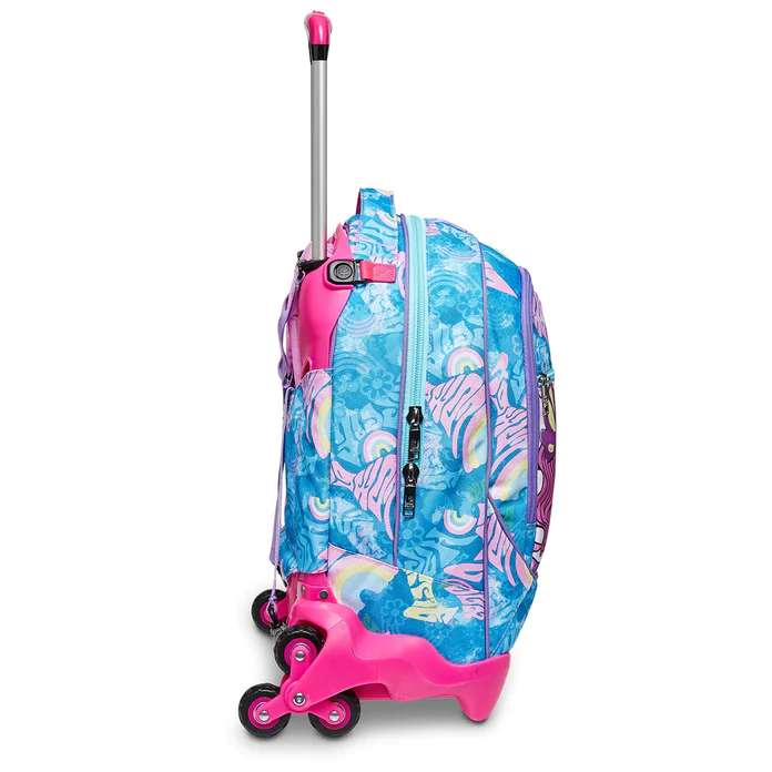 BE BOX SJ SEVEN - Carrello Trolley Porta Zaino Con 3 Ruote, Colore Azzurro - Foto 4