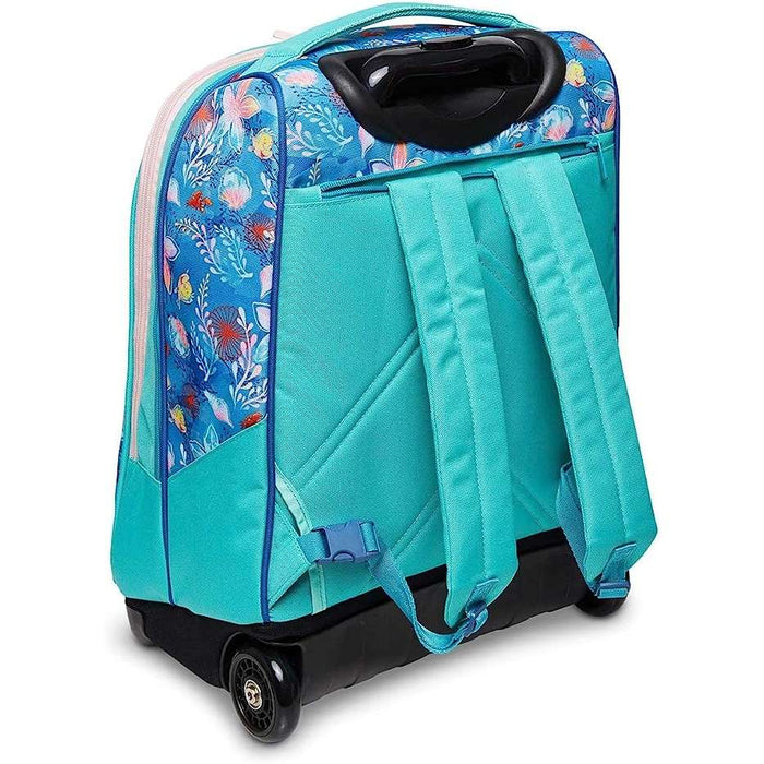 Zaino Trolley Per Bambina Con Motivo Sirena - Include Borsa Pranzo E Astuccio, Viola, Scuola Elementare - Foto 8