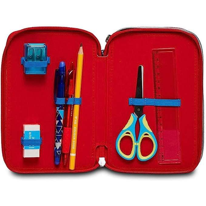 SEVEN Astuccio Scuola Completo 3 Zip Spider-Man The Greatest Hero - 302902300-899