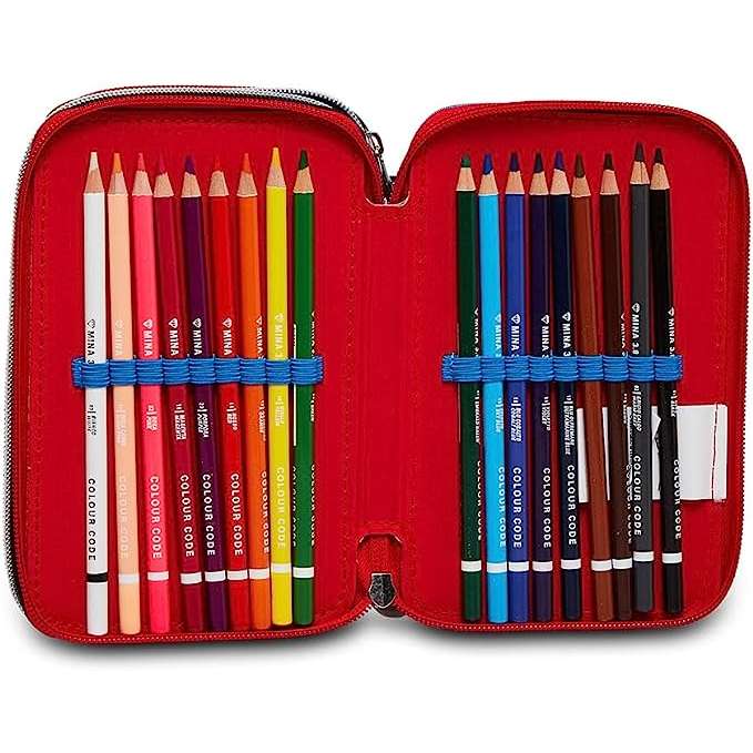 SEVEN Astuccio Scuola Completo 3 Zip Spider-Man The Greatest Hero - 302902300-899
