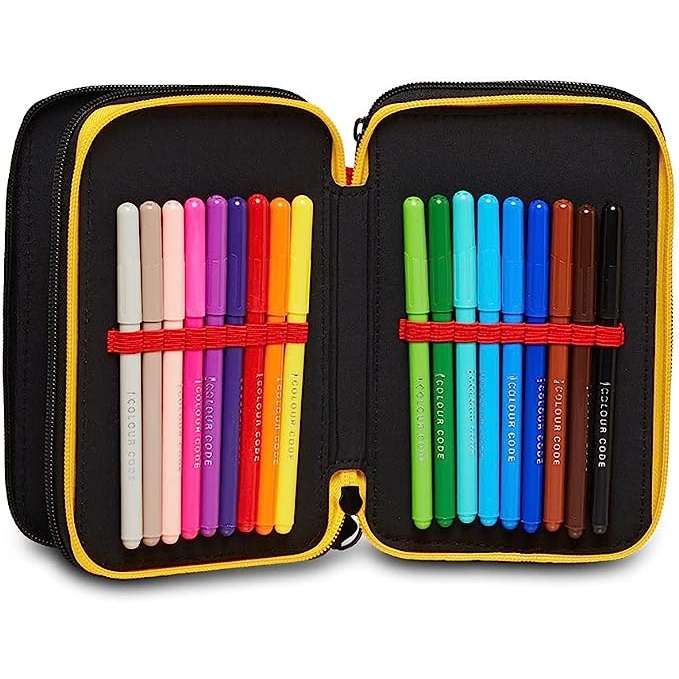 SEVEN Astuccio Scuola Completo 3 Zip Harry Potter Magical Creatures - 30G602300-899