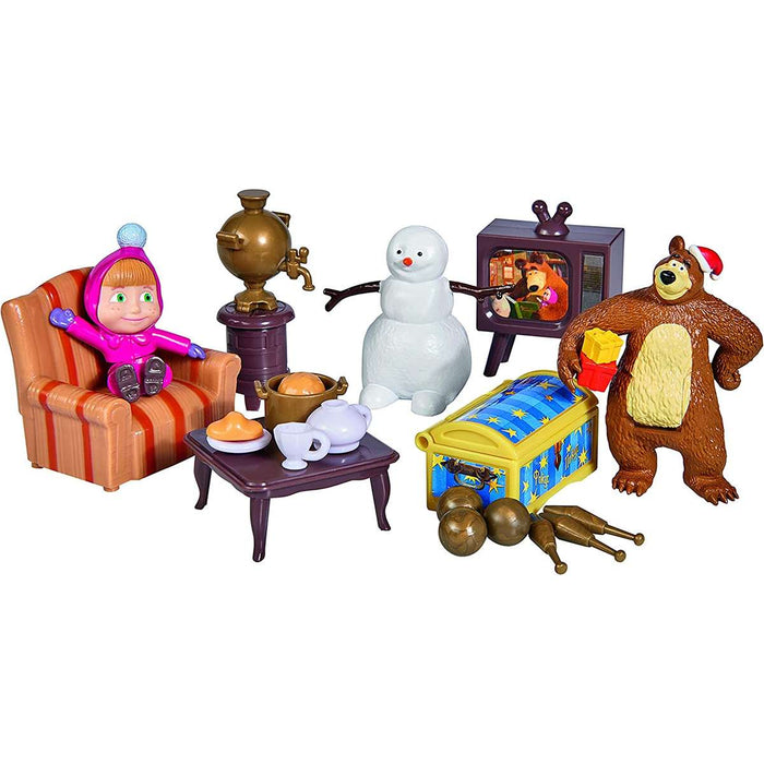SIMBA Masha E Orso - La Casa In Montagna - Winter Playset - 109301023