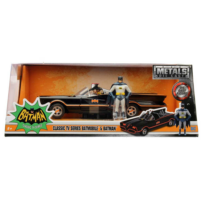 SIMBA Jada Batman Batmobile Classic Del 1966 In Scala 1:24 Con Personaggio Di Batman In Die Cast - 253215001