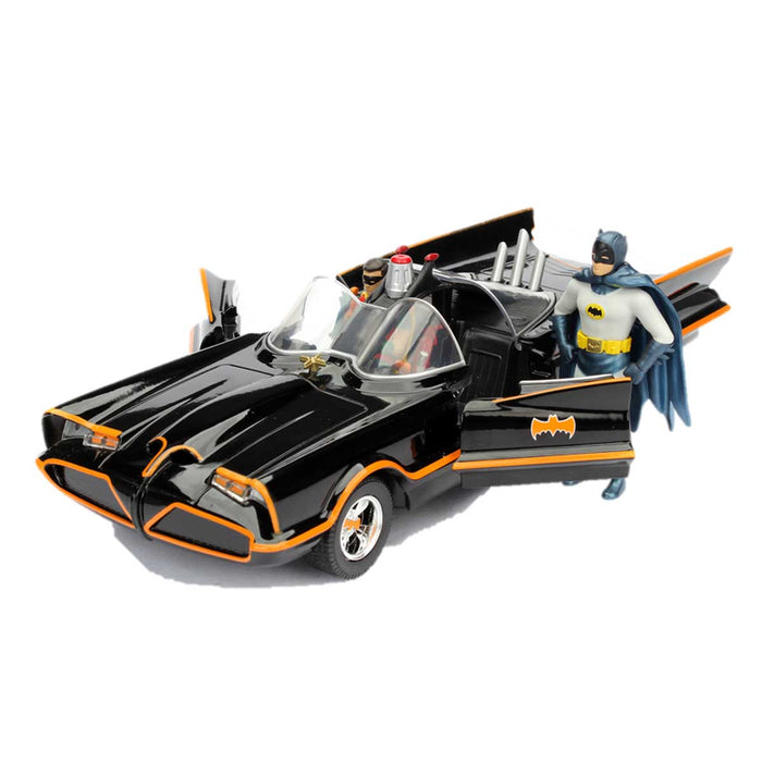 DC Comics, Batmobile con Figura da 4 Pollici, Luci e Suoni - Giocattolo da Collezione di Batman per Bambini dai 4 Anni in su DC Comics, Batmobile con Figura da 4 Pollici, Luci e Suoni - Giocattolo da Collezione di Batman per Bambini dai 4 Anni in su