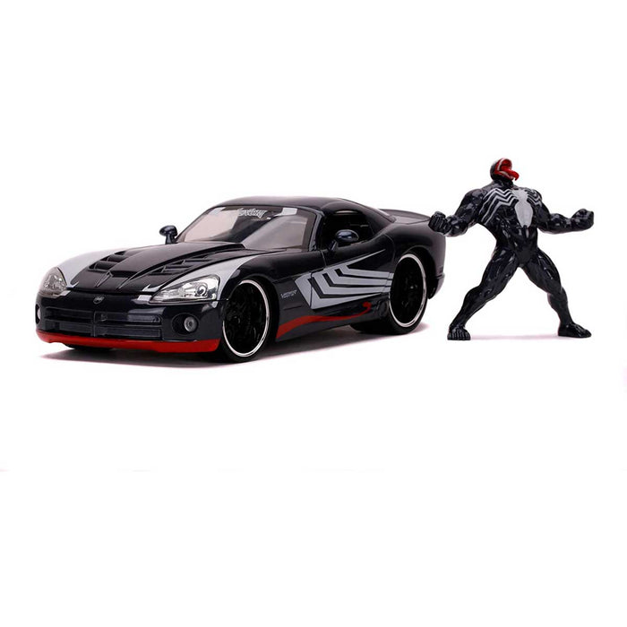 SIMBA Jada Marvel Venom 2008 Dodge Viper In Scala 1:24 Die-Cast Con Personaggio Di Venom In Die Cast - 253225015