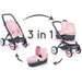 SMOBY Carrozzina Bebé Confort Combi Rosa - 7600253116