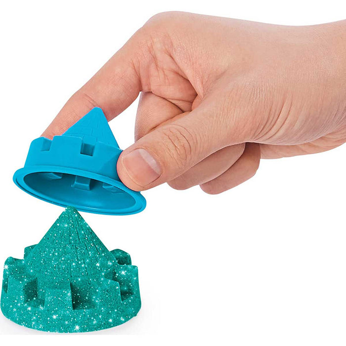 SPINMASTER Kinetic Sand Playset Castello Sabbia Shimmer Verde - 6061828