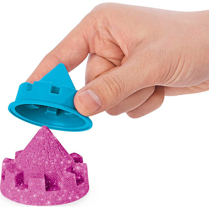 SPINMASTER Kinetic Sand Playset Castello Sabbia Shimmer Rosa - 6063520