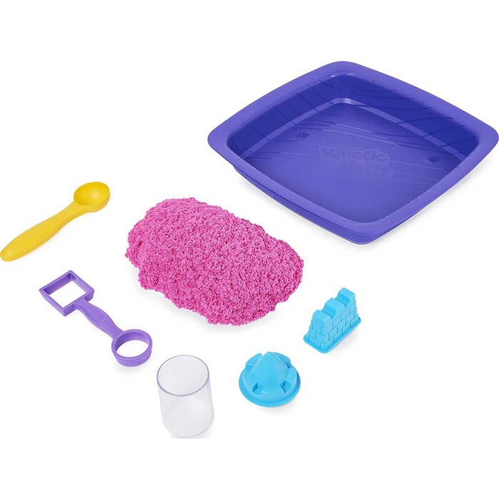 SPINMASTER Kinetic Sand Playset Castello Sabbia Shimmer Rosa - 6063520