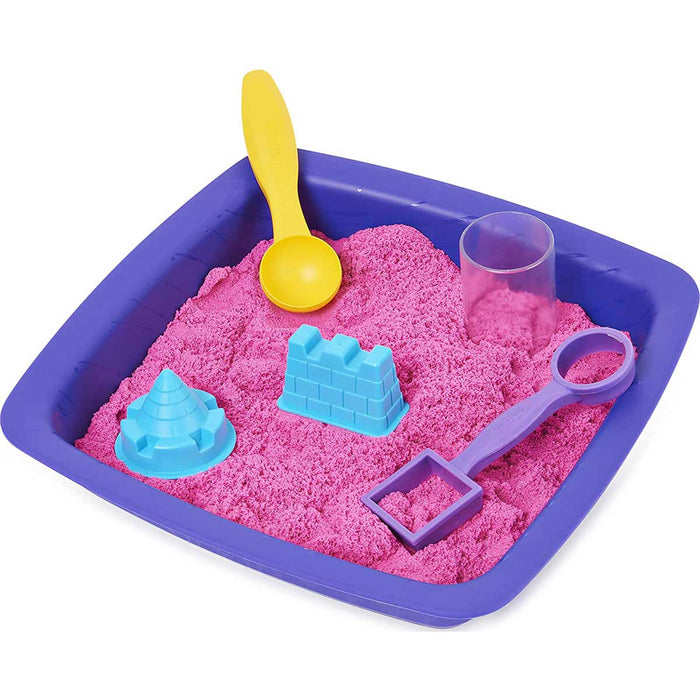 SPINMASTER Kinetic Sand Playset Castello Sabbia Shimmer Rosa - 6063520