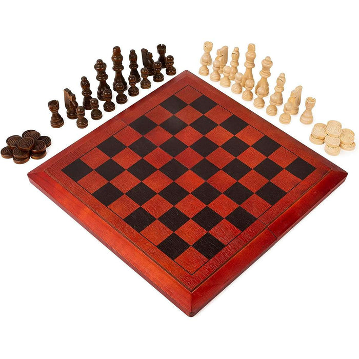 SPIN MASTER Set Scacchi E Dama In Legno - 6067705