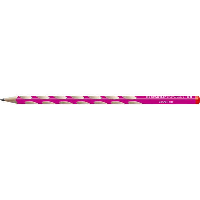 STABILO Matita Ergonomica Triangolare, Stabilo Easygraph S Per Destrimani In Rosa, Gradazione Hb - 326/01-HB