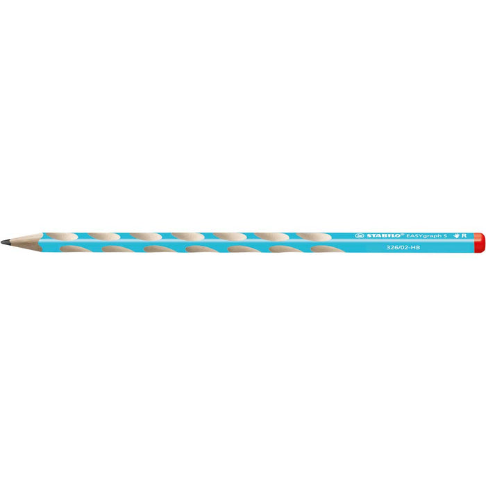 STABILO Matita Ergonomica Triangolare, Stabilo Easygraph S Per Destrimani In Azzurro, Gradazione Hb - 326/02-HB