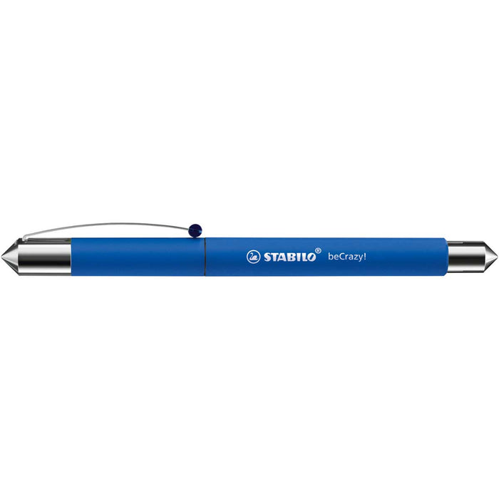 STABILO Penna Stilografica, Stabilo Becrazy! Uni Colors In Blu, Cartuccia Blu Inclusa - 5040/1-2-41