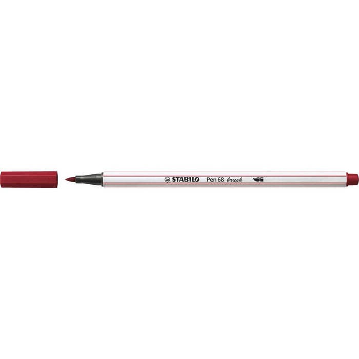 STABILO Pennarello Premium Con Punta A Pennello, Stabilo Pen 68 Brush, Porpora - 568/19