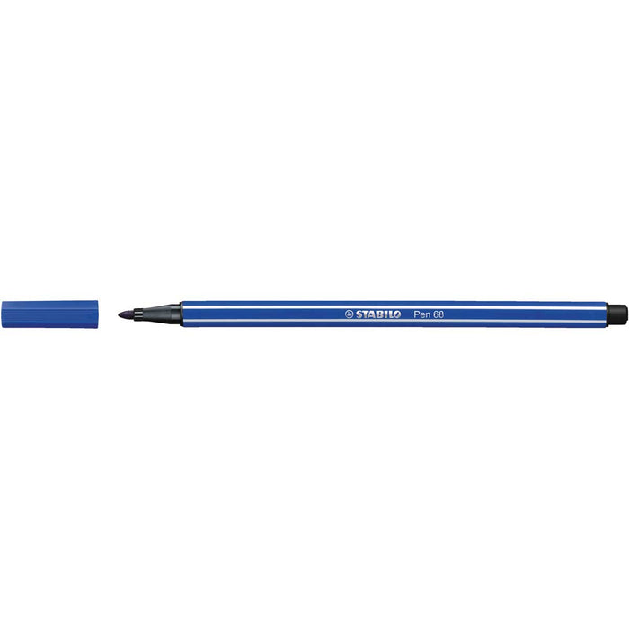 STABILO Pennarello Premium, Stabilo Pen 68, Blu Oltremare - 68/32