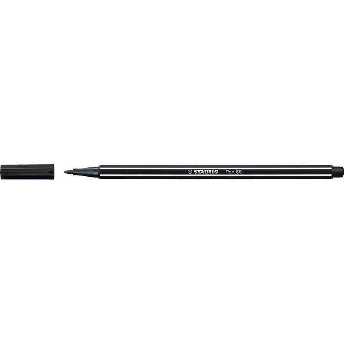 STABILO Pennarello Premium, Stabilo Pen 68, Nero - 68/46